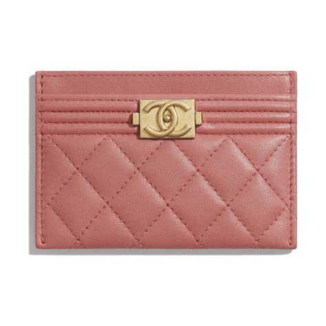 chanel pink card holder|Chanel card holder zipped.